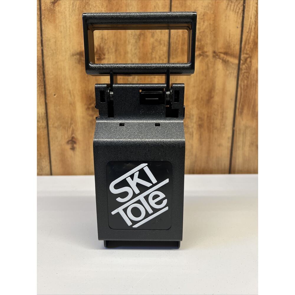 Vintage Ski Tote Ski Transport Carrier Poles Carrying Handle Locking System